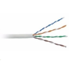 BAZAR- UTP kabel LYNX, Cat5E, drát, PVC, Dca, šedý, 305m - POŠKOZENÝ OBAL