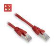LYNX FTP patch kabel Cat5e PVC, CCA, 0,3m, červený (balení obsahuje 10ks)