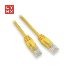 LYNX UTP patch kabel Cat5e, PVC, CCA, 2m, žlutý