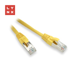 LYNX FTP patch kabel Cat5e PVC, CCA, 3m, žlutý