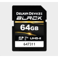 Delkin SDXC BLACK Rugged UHS-II R300/W250 (V90) 64GB (new)