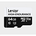 Lexar microSDXC High-Endurance UHS-I/U3/10 R100/W35 (V30) 64GB