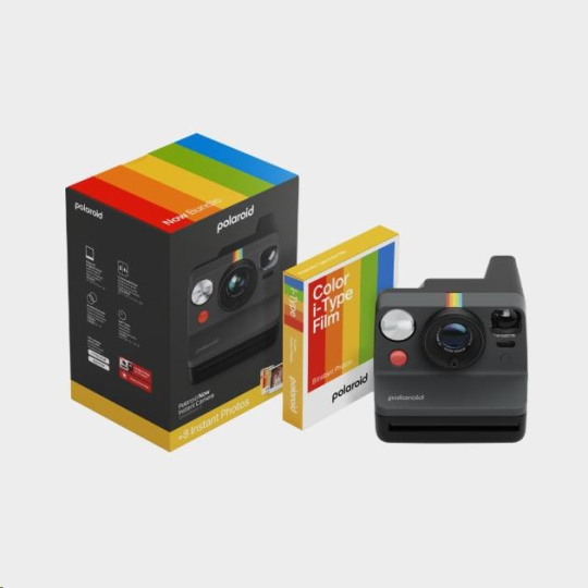Polaroid Now Gen 3 Black bundle with Color Film (8 photos) Polaroid Now Gen 3 Black bundle with Color Film (8 photos)