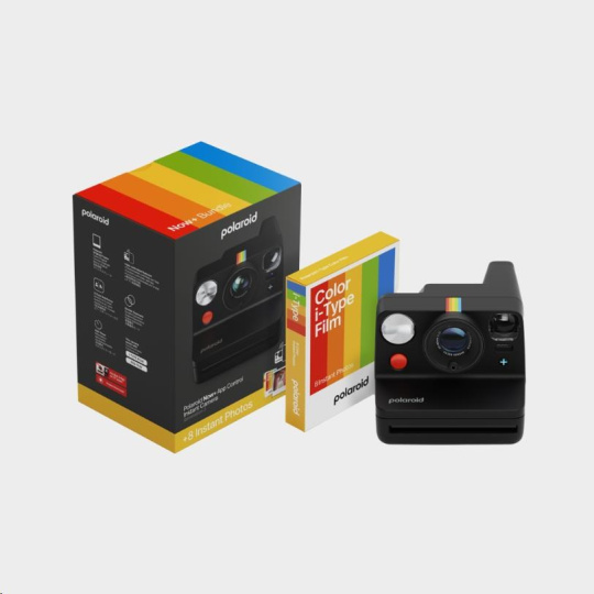 Polaroid Now+ Gen 3 Black bundle with Color Film (8 photos)