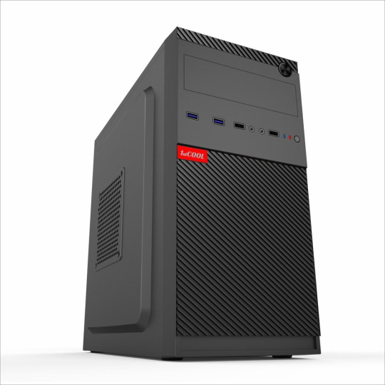 BAZAR - 1stCOOL skříň STEP 5, micro tower, AU, USB 3.0, bez zdroje, černá - Po opravě