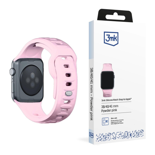 3mk Silicone Watch Strap pro Apple 38/40/41 mm Powder Pink