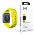 3mk Silicone Watch Strap pro Apple 38/40/41 mm Yellow