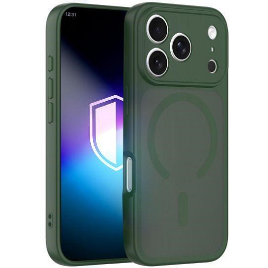 3mk ochranný kryt Misty MagCase Green pro Apple iPhone 17 Pro Max 3mk ochranný kryt Misty MagCase Green pro Apple iPhone 17 Pro Max