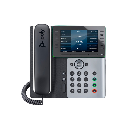 Poly Edge E500 IP Phone and PoE-enabled