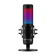 HyperX QuadCast S - USB Microphone (Black-Grey) - RGB Lighting (HMIQ1S-XX-RG/G) - Mikrofon