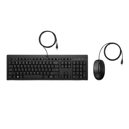 HP 225 Wired Mouse and Keyboard Combo - Německá