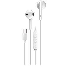 GENIUS Sluchátka HS-M366, mikrofon, USB-C, bílá