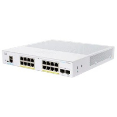 BAZAR - Cisco switch CBS250-16P-2G (16xGbE,2xSFP,16xPoE+,120W,fanless) - REFRESH - poškozený obal