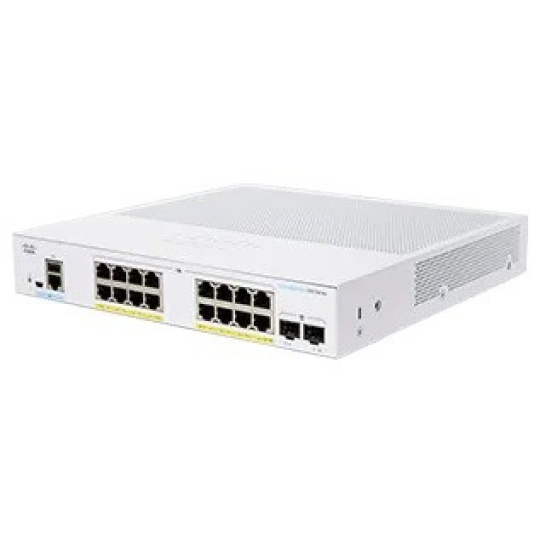BAZAR - Cisco switch CBS350-16FP-2G-EU (16xGbE,2xSFP,16xPoE+,240W,fanless) - REFRESH - rozbaleno