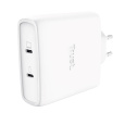 TRUST napájecí adaptér MAXO 100W 2-Port, USB-C, bílá