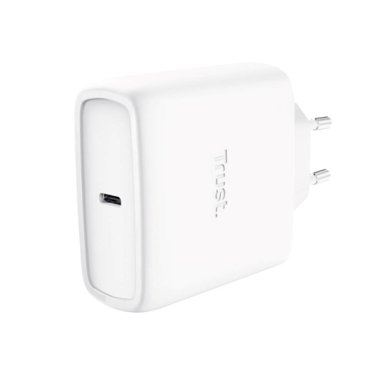 TRUST napájecí adaptér MAXO 65W, USB-C, bílá