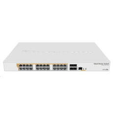 MikroTik Cloud Router Switch CRS328-24P-4S+RM, 800MHz CPU,512MB RAM, 24xLAN, 4xSFP+ slot, vč. L5 - rozbaleno