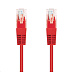 C-TECH kabel patchcord Cat5e, UTP, červený, 0,25m
