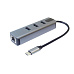 PremiumCord Adapter USB-C na Gigabit 10/100/1000Mbps + 3x USB3.2 konektor