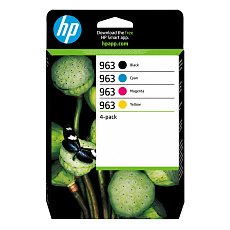 BAZAR - HP 963 CMYK Original Ink Cartridge 4-Pack (700 / 700 / 700 / 1,000 pages) - rozbaleno