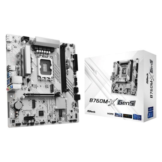 ASRock MB Sc LGA1700 B760M-X Gen5, Intel B760, 2xDDR5, 1xDP, 1xHDMI, mATX