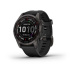 Garmin fenix 7s Sapphire Solar, Titan Carbon Gray/ Black Silicone Band