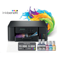 BROTHER multifunkce inkoustová DCP-T530DW - A4 128MB 2400x600 16ppm USB 2.0. WIFI  - INKTANK