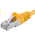 PREMIUMCORD Patch kabel CAT6a S-FTP, RJ45-RJ45, AWG 26/7 2m žlutá