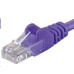 PREMIUMCORD Patch kabel UTP RJ45-RJ45 CAT5e 0.25m fialová