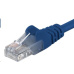 PremiumCord Patch kabel UTP RJ45-RJ45 CAT6 0.5m modrá