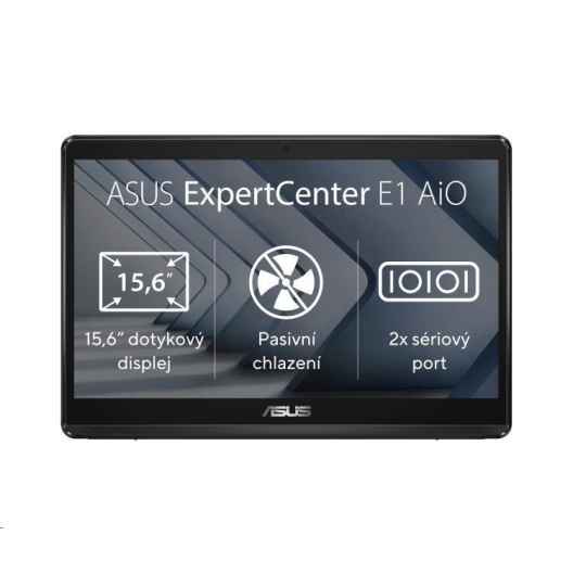 ASUS PC AiO ExpertCenter E1 (E1600WKAT-MR4128M), Celeron N4500, 15.6" 1920 x 1080, 4GB, 128GB SSD, UHD, bez OS, Black
