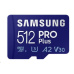 Samsung micro SDXC karta 512GB PRO Plus + SD adaptér