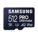 Samsung micro SDXC 512GB PRO Ultimate + SD adaptér