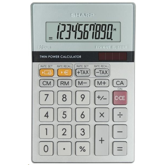 SHARP kalkulačka - EL-331ERB - stříbrná