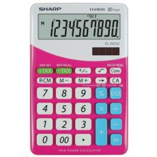 SHARP kalkulačka - EL-M332BPK - růžová