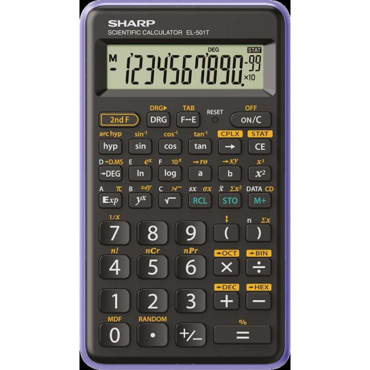 SHARP kalkulačka - EL-501T - fialová (balení blister)
