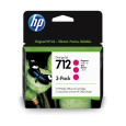 HP 712 3-Pack 29-ml Magenta DesignJet Ink Cartridge