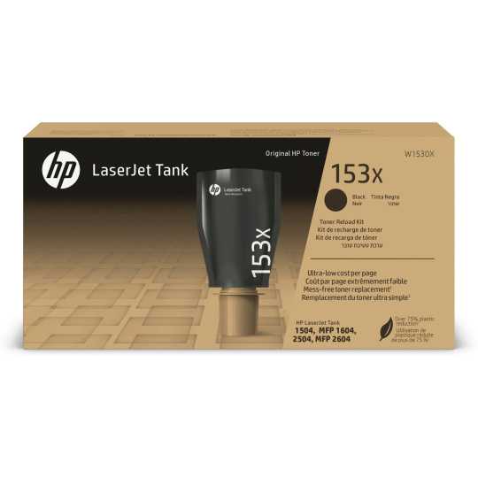 HP 153X Black Original LaserJet Tank Toner Reload Kit (W1530X) (5.000 pages)