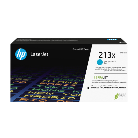 HP 213X Cyn Original LaserJet Toner Crtg (6,000 pages)