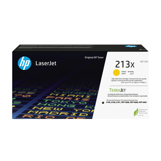 HP 213X Ylw Original LaserJet Toner Crtg (6,000 pages)