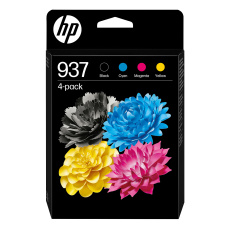 HP 937 CMYK Original Ink Cartridge 4-Pack (1,450 / 800 / 800 / 800 pages)