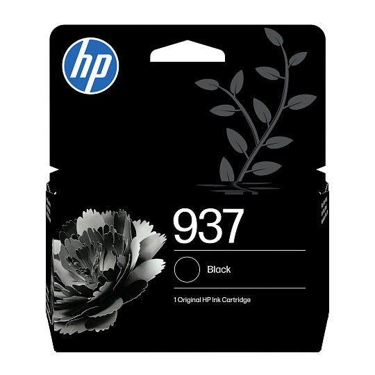 HP 937 Black Original Ink Cartridge (1,250 pages)