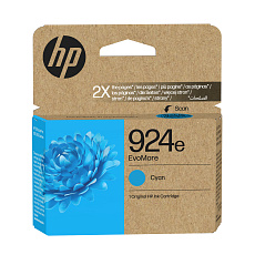 HP 924e EvoMore Cyan Original Ink Cartridge (800 pages)