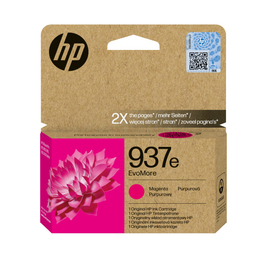 HP 937e EvoMore Magenta Original Ink Cartridge (1,650 pages)