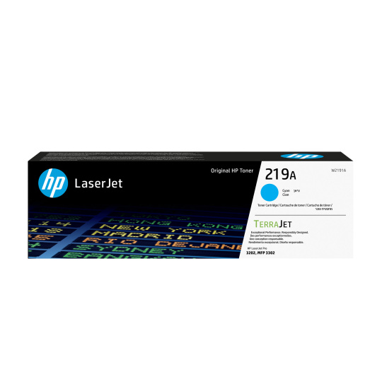 HP 219A Cyan Original LaserJet Toner Cartridge (1,200 pages)