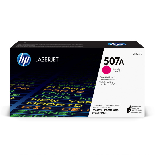 HP 507A Magenta LJ Toner Cart, CE403A (6,000 pages)