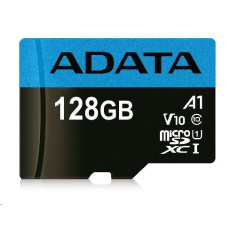 BAZAR - ADATA MicroSDXC karta 128GB Premier UHS-I Class 10 + adaptér - Poškozený obal (Komplet)