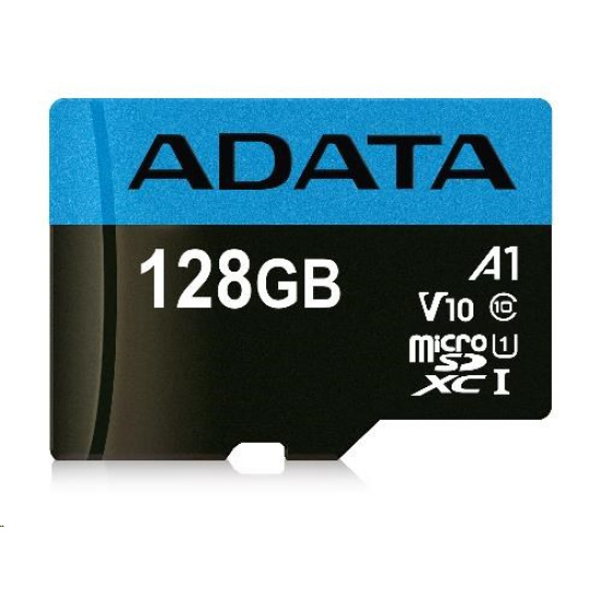BAZAR - ADATA MicroSDXC karta 128GB Premier UHS-I Class 10 + adaptér - Poškozený obal (Komplet)