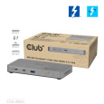 Club3D hub Thunderbolt 5 5v1, 3x USB-C TB5, 1x USB-A, 1x8K60Hz, 3x 5K60Hz, certifikace Thunderbolt Share, 180W