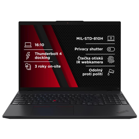 BAZAR - LENOVO NTB ThinkPad L16 AMD G2 - Ryzen5 PRO 215,16" WUXGA,16GB,512SSD,5MP+IRcam,W11P - Poškozený obal